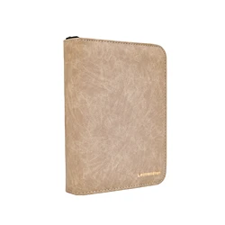Premium Trading Card Collection Binder, 4 - Pocket Album with 50 Pages (Tan)