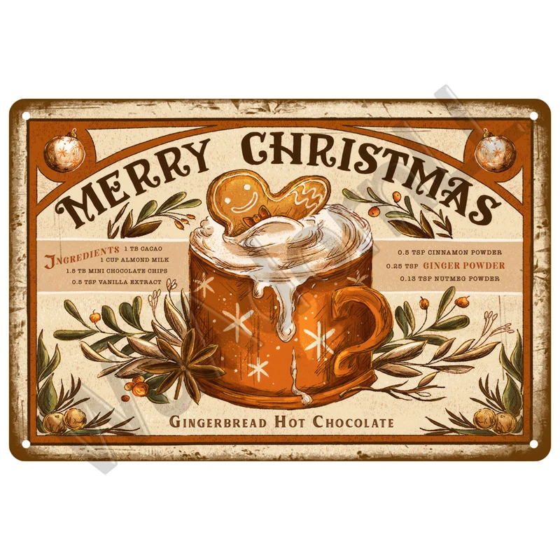 Metal Sign Plaque Wall Art Decor Fast Food Vintage Tin Sign Iron Painting For Party Area Kitchen Shop Restaurant Cafe Diner Bar