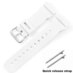 Silicone Watch Band 16mm - Enhanced Durability and Comfort - 16mm (White Silver)