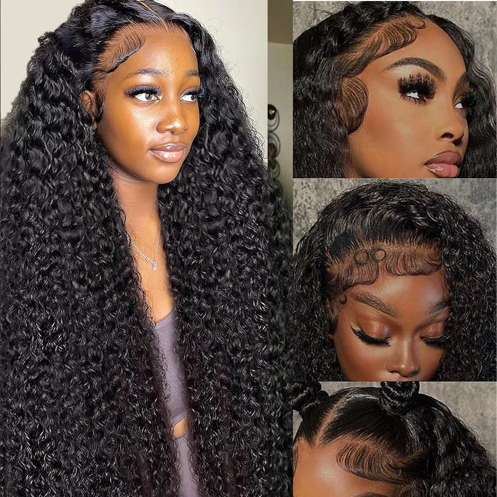 Glueless Wig Human Hair Ready to Wear 13x4 Lace Frontal Wigs Brazilian Deep Wave Curly Human Hair Wig 7x5 Closure lace front wig human hair wigs human hair wig front lace wig