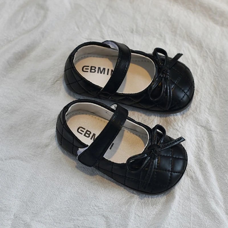Fashion Leather Shoe Versatile Comfort Casual Girl Shoes Simple New Kid Shoe Soft Soled Comfort Sandals Flat Sweet Princess