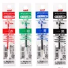 4pcs Uni SXR-80-07/05 Refills for MSXE5-1000-07/0.5 Ballpoint Pen 4 colors Excellent smoothness in writing 2