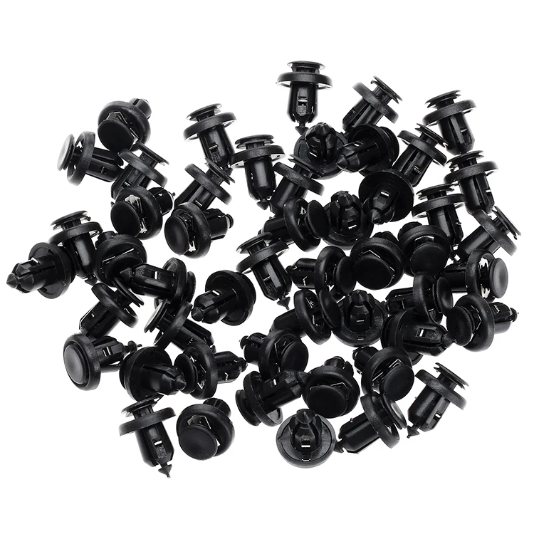 50Pcs 자동차 앞 범퍼 클립 푸시 유형 리테이너 91505-S9A-003 혼다 MDX RDX Accord Civic Odyssey 용 10mm 구멍 플라스틱 클립