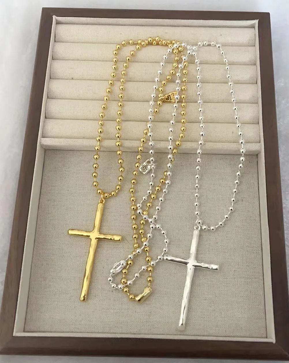 YS 2023 UNOde50 New Spanish Hot Selling High Quality Smooth Cross Exquisite Pendant Women's Necklace Romantic Jewelry Gift Pack