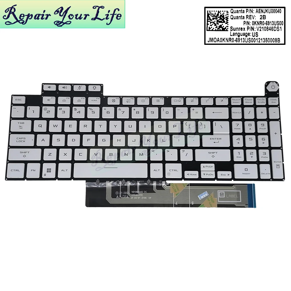 us backlight teclado para asus tuf gaming substituição teclados