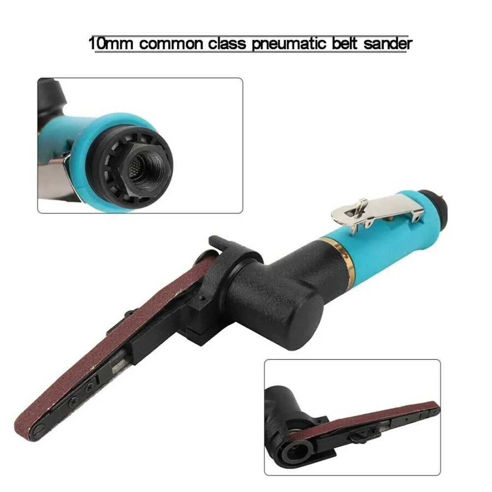 10*330mm Air Belt Sander Grinding Pneumatic Sanding Belt Grinder Machine Sanding Belt Adapter Sanding Belt Sander Durable New