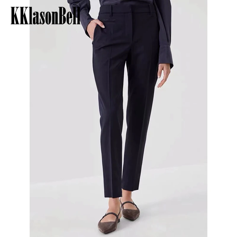 

1.16 KKlasonBell Wool Straight Pants Women 2024 Spring Summer New