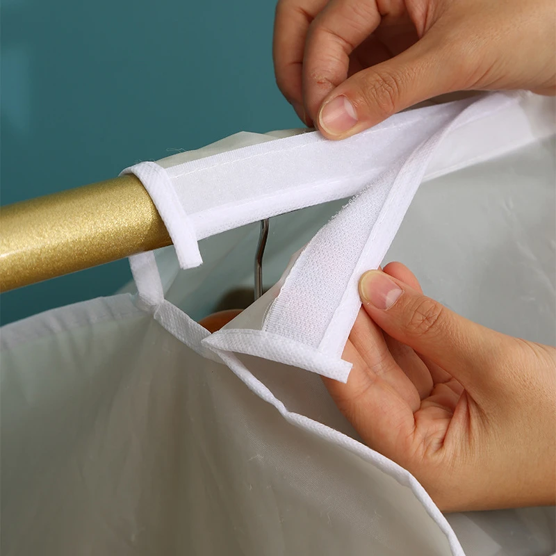 Clothing Dust Cover Transparent Dress Clothes Garment Dust Cover Hanging Organizer Waterproof Dustproof Clothes Wardrobe Storage 5