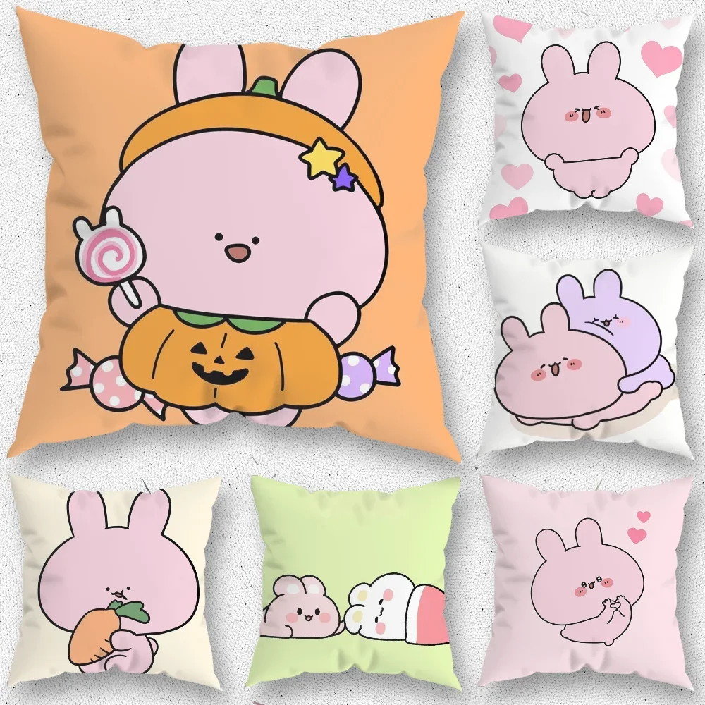 Cartoon A-Asamimichan Cute Bunny Pillow Case For Home