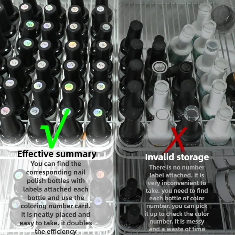 Nail Polish Number Sticker Label Color Gel  Bottle Lipstick Nails Tips Display Mark Numbering Manicure Tool Varnish Glue 4
