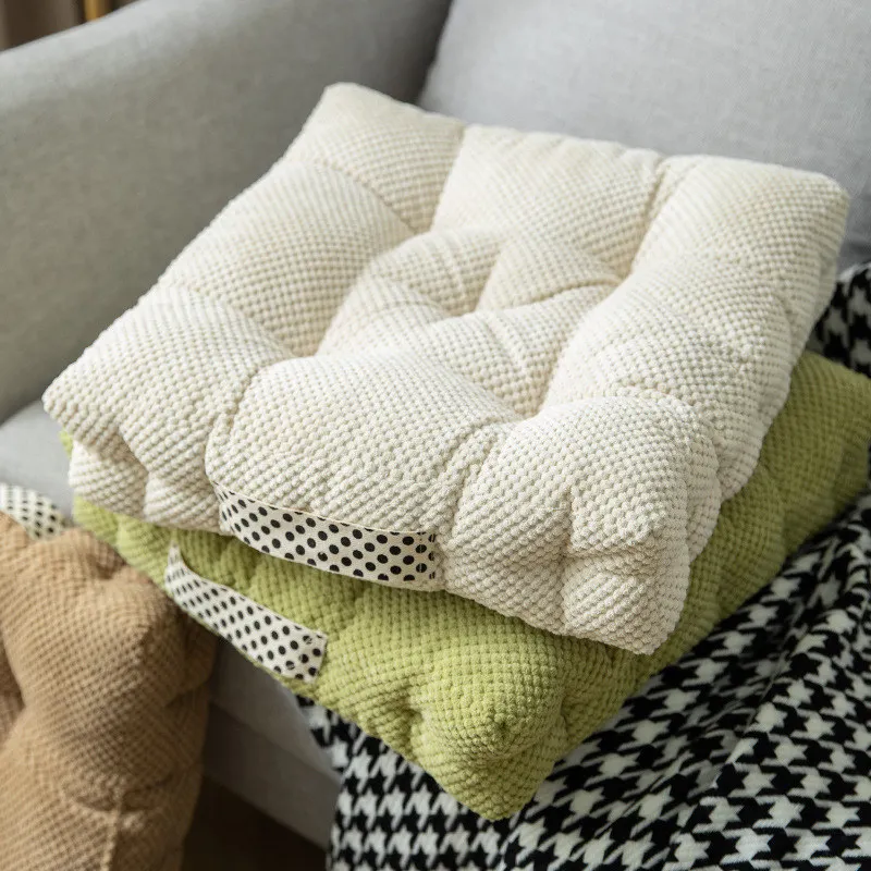 

Однотонная бархатная татами напольная Подушка для медитации Futon ручка толстый диван кресло-пуф подушка для помещений 45*45