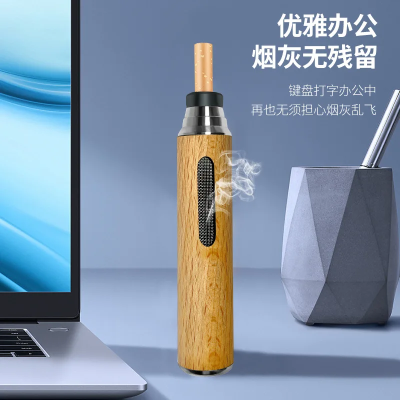 Portable Ashtray Auto Car Cigarette Cup Ash Holder Wood Creative Fireproof For Car