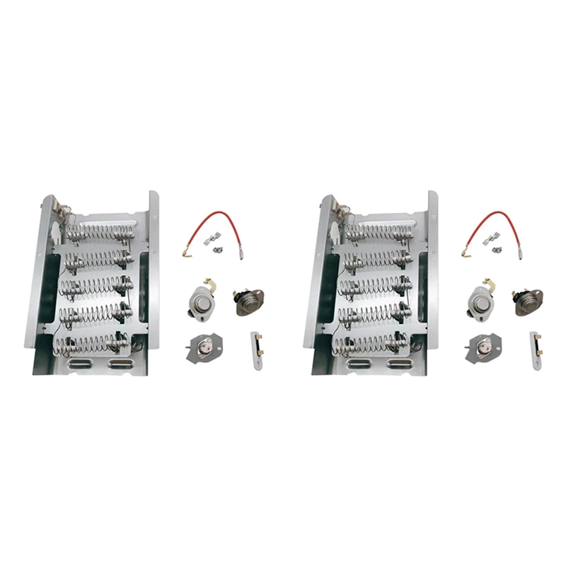 

HOT! 2X 279838 W10724237 Dryer Heating Elements Kit For Whirlpool Kenmore Maytag Dryer 3977767 3392519 3387134 Thermostat