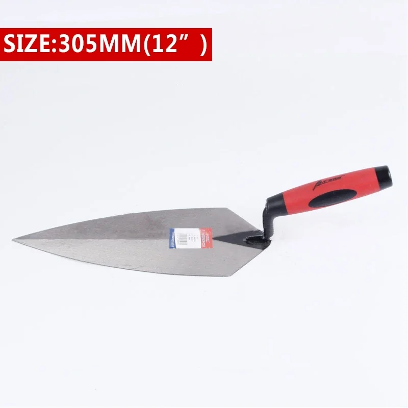 Construction Tools Putty Knife Brick Trowel Laying Carbon Steel Blade Pointing Plaster Tool 5/6/10/11/12 Inch putty knife scraper bricklaying trowel