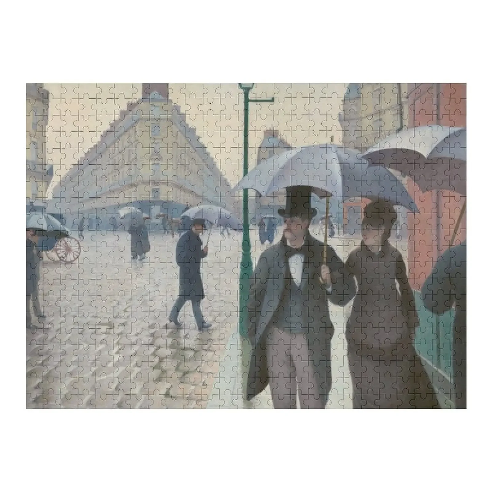 Fine Art: Gustave Caillebotte - Paris Street In Rainy Weather Jigsaw Puzzle For Children Scale Motors Jigsaw Custom Puzzle