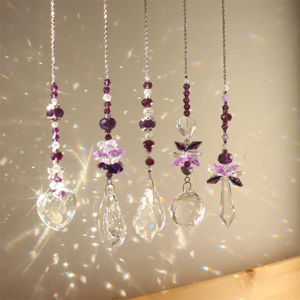 Crystal Pendant Window Curtains Lightcatchers Pendants Light Catching Drop Ornament Home Garden Balcony Decoration crystal pendant
