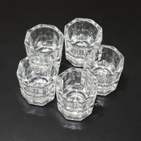 Nail Art Acrylic Liquid Cup Dappen Dish Container Glass Crystal Cups Glassware Tools for Nail Art Design 1