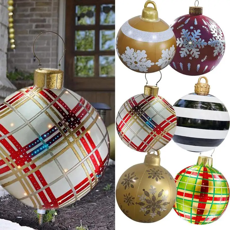 Inflatable Christmas Ball 60cm Large Waterproof Pvc Inflatable
