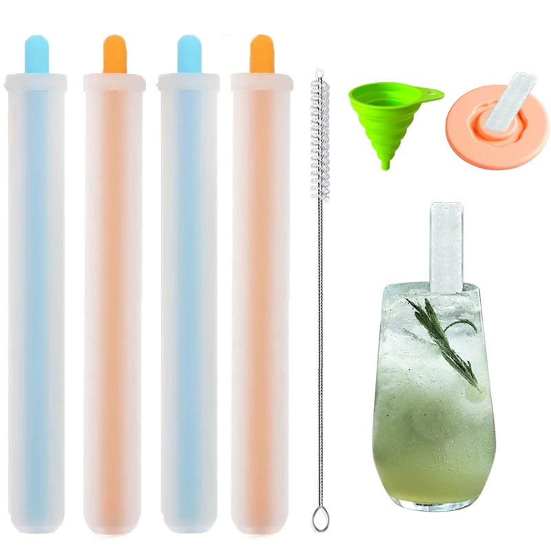 I Produttori Di Paglia Per Bevande Con Stampo Per Ghiaccio In Silicone Possono Ripetere Lo Stampo Per Paglia Accessori Per Paglia Fresca Estiva Spazzo
