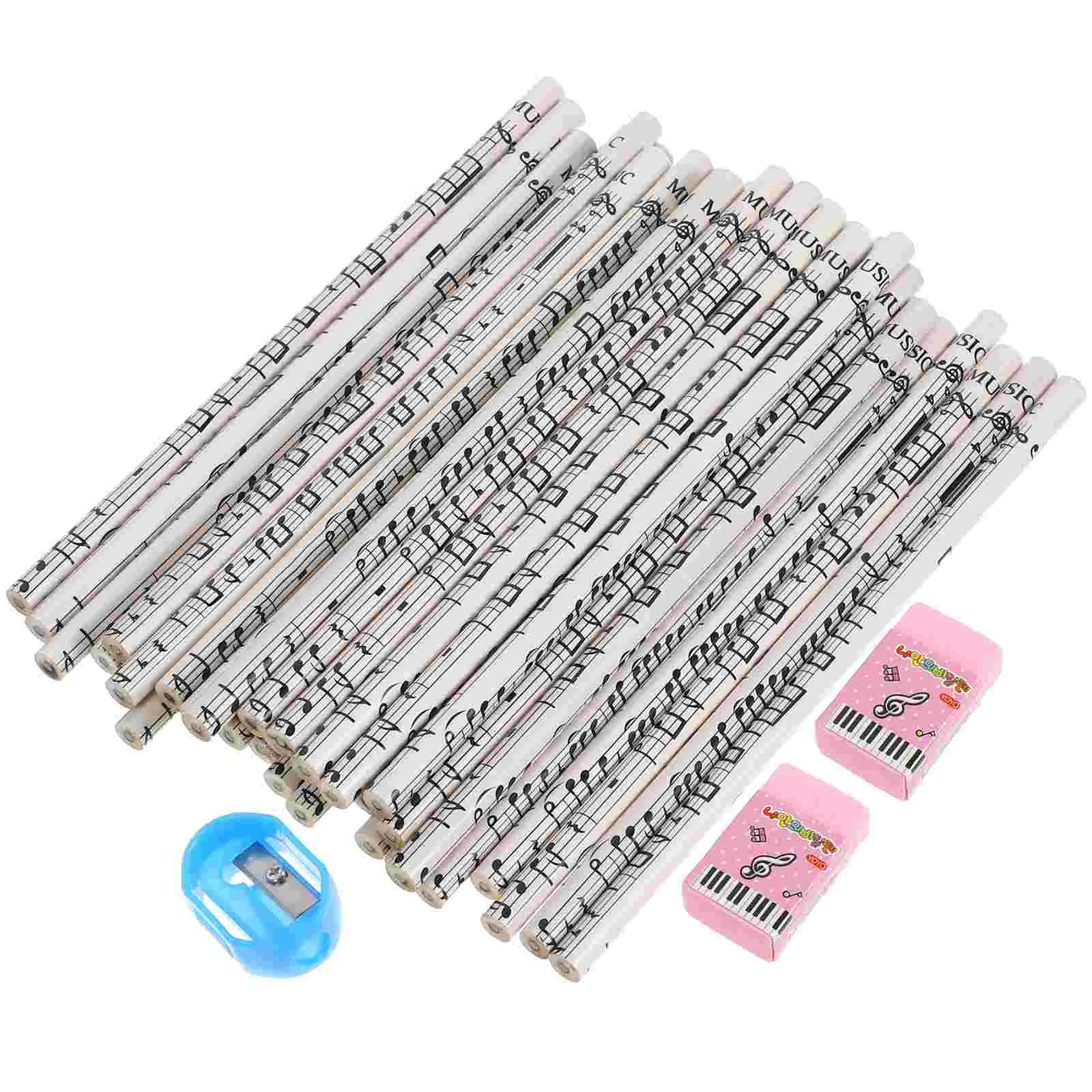 Keyboard Erasers Bulk Wooden Sharpener Musical Music Manual Crayon Charcoal Girls Sharpeners Piano Note