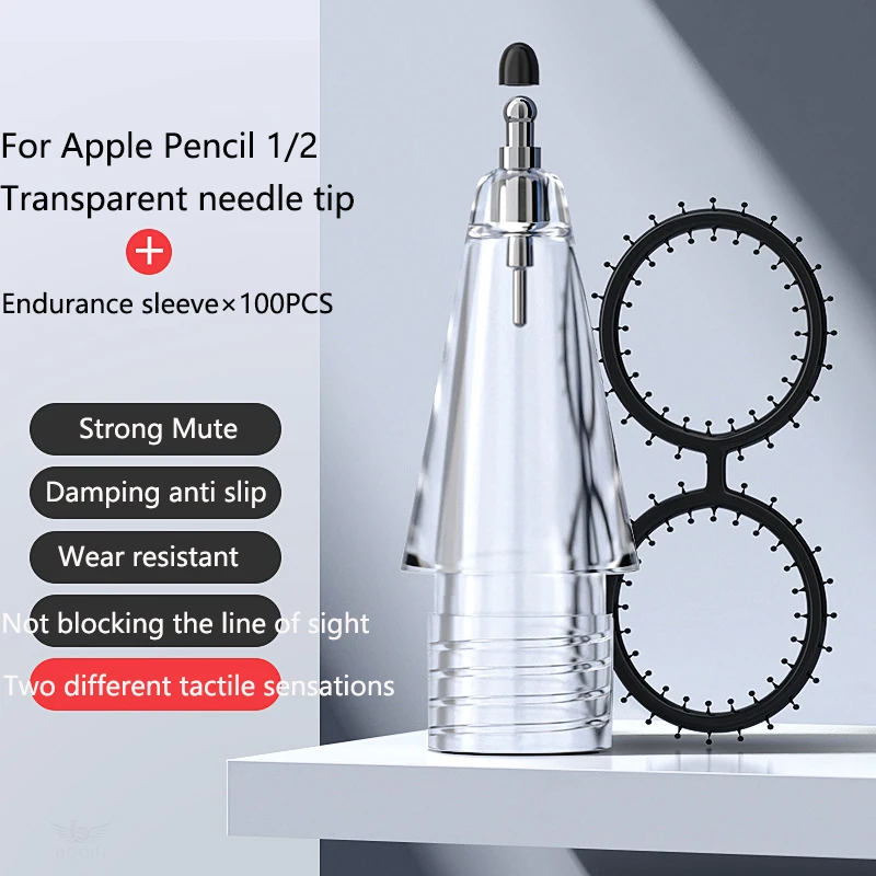 Apple Pencil Transparente Nib 1ª e 2ª Geração Apple Ipad Stylus Pen