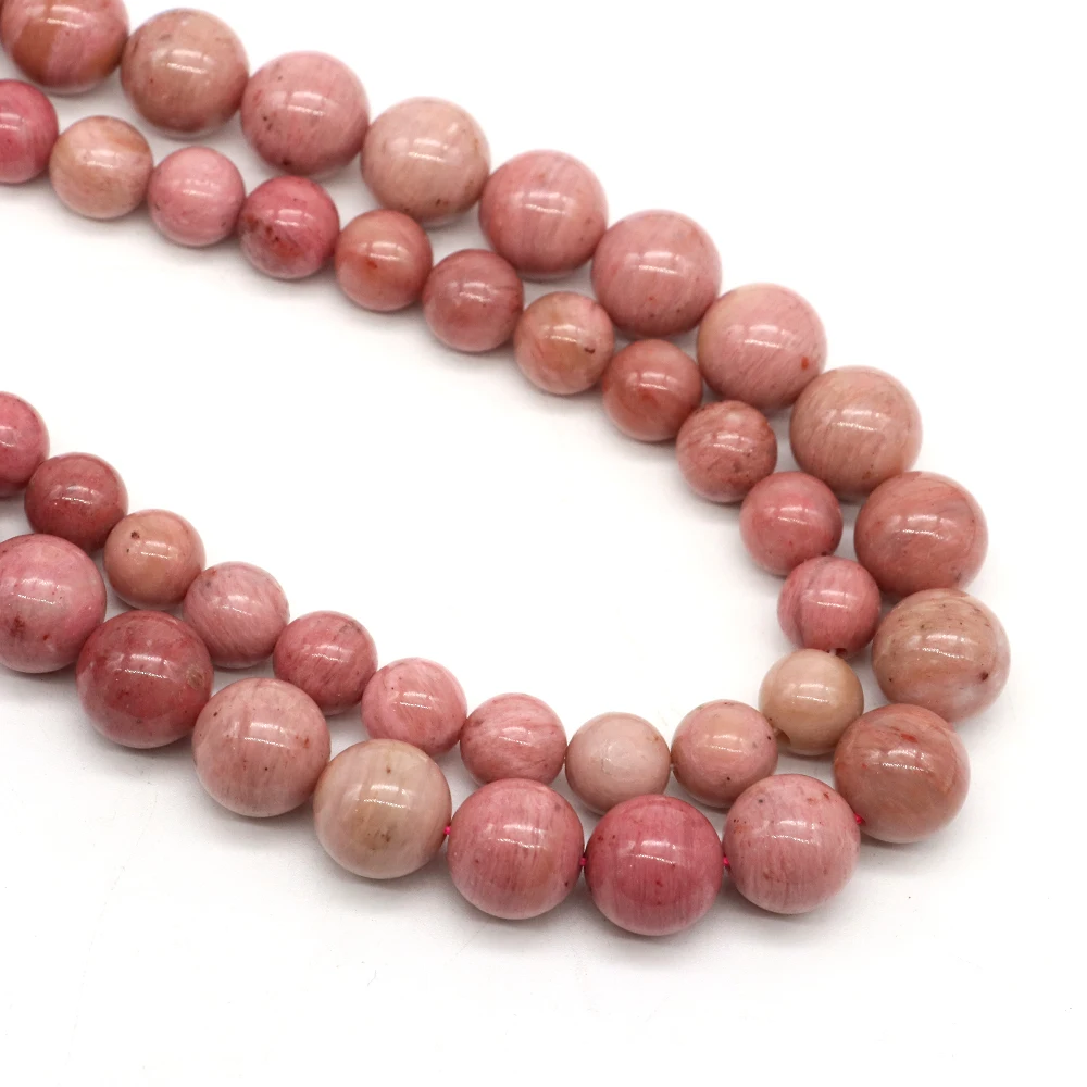 4/6/8/10mm Natural Stone Beads Tiger Eye Amethyst Rose Quartz Agate Loose Spacer Beads for Jewelry Making DIY Bracelet Necklaces