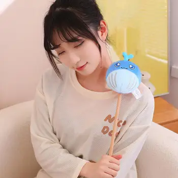 등 스크래처 스틱 사랑스러운 바다 봉제 마사지기, 통증 근육 가려움증 완화, 레이 고래 게, 휴식용 핸드 헬드 노크