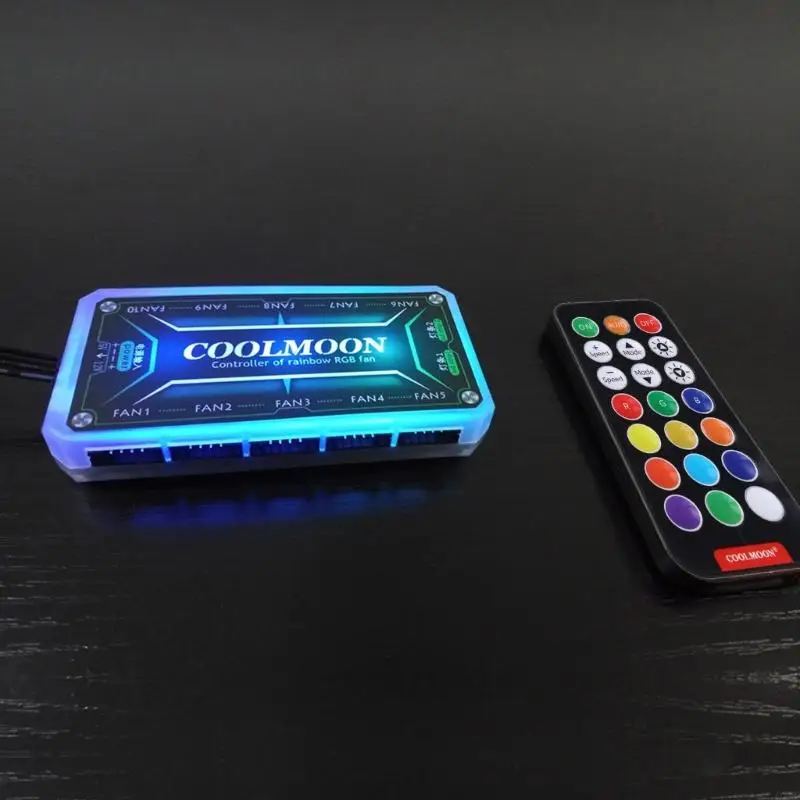 QXNE COOLMOON RGB Remote Controller DC12V 5A LED Color Intelligent Controller