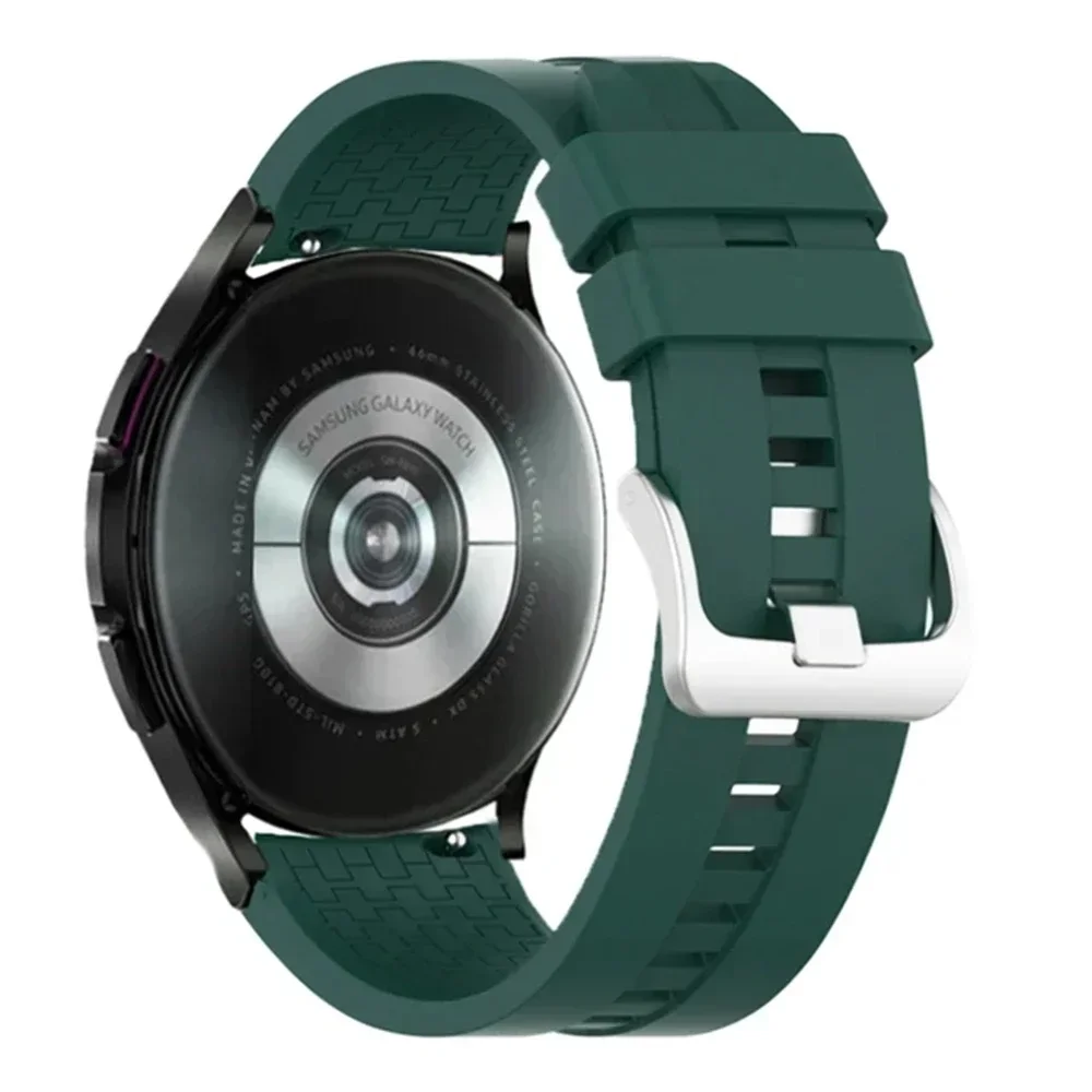 Breathable Soft Silicone Replacement Strap, 20-22mm, Enhanced Comfort and Style
