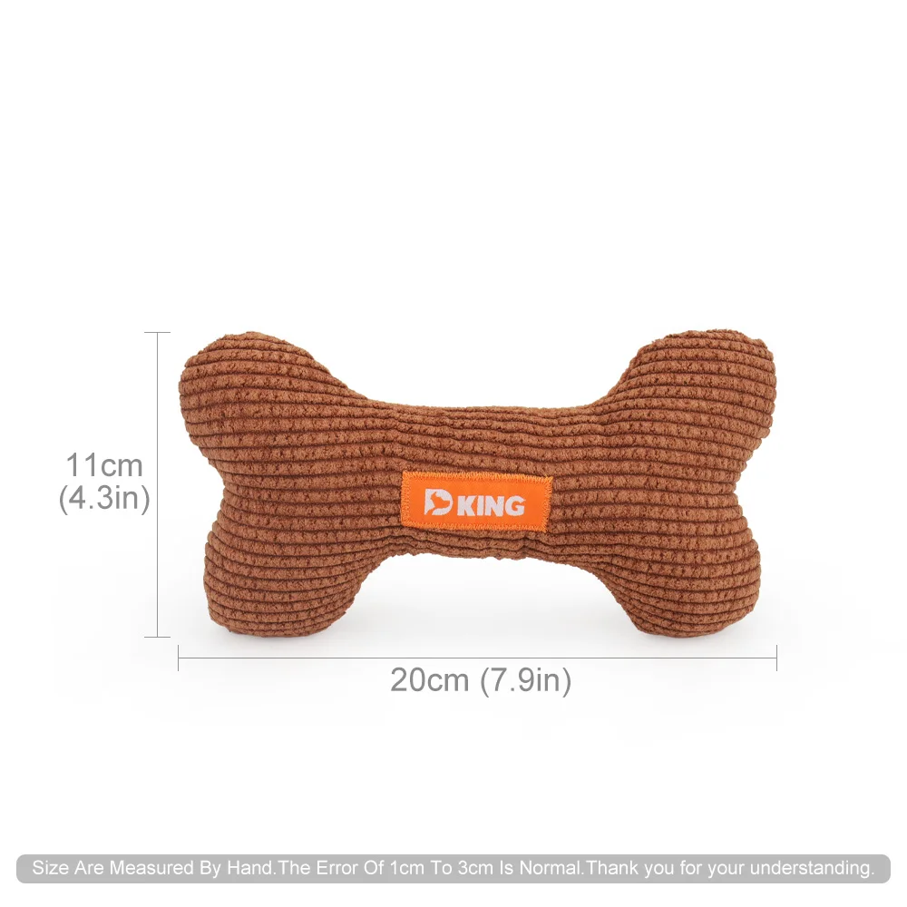 Plush Bone Squeaky Dog Toy 6