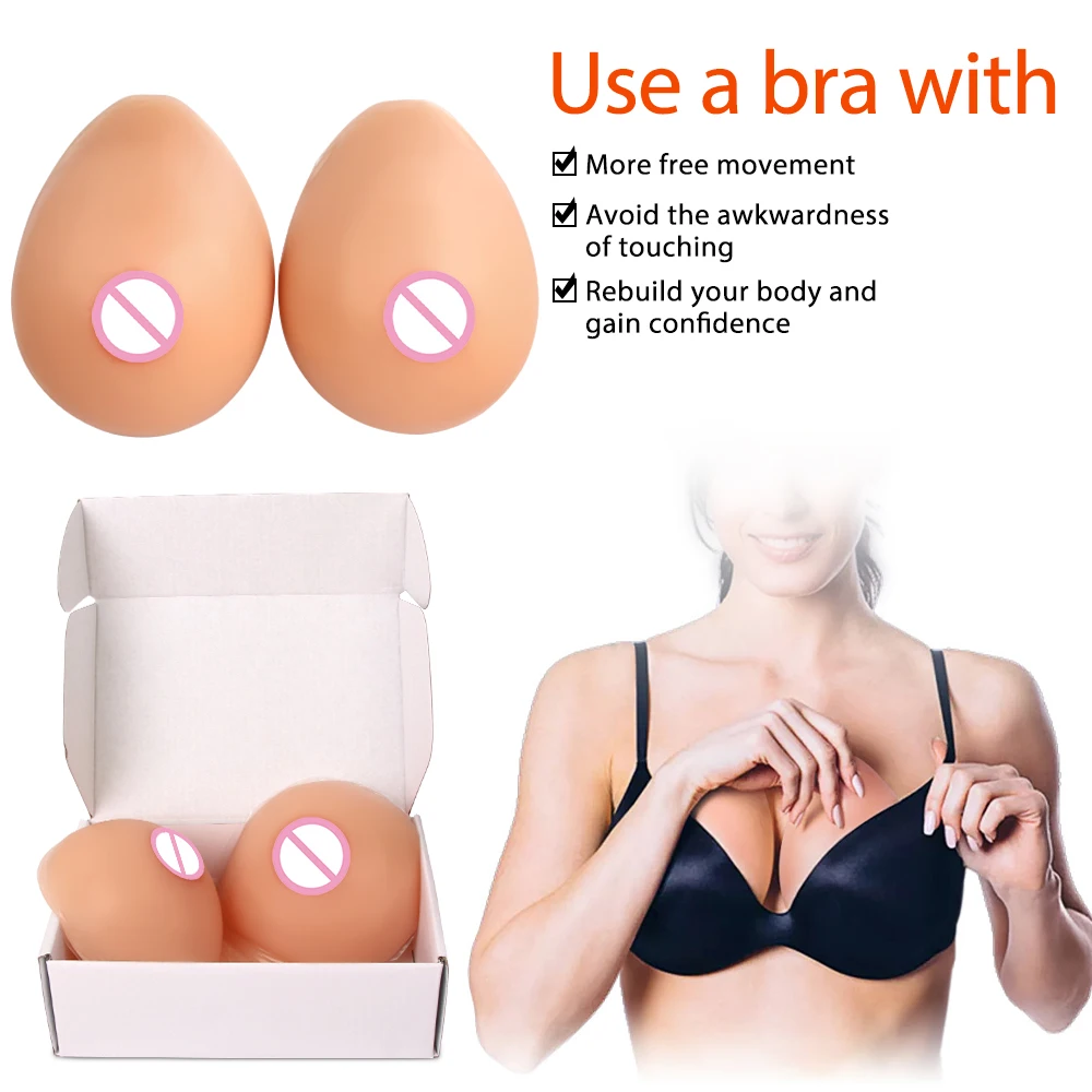 300-1200g Artificial Fake Breast For Cosplay Costumes Self Adhesive Silicone False Chest Transgender Sissy Adult Games Sex Toys