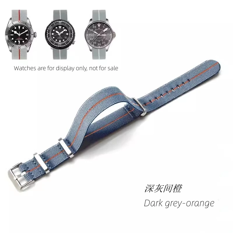 Elastic Nylon Waterproof Outdoor Sport Watchband Strap