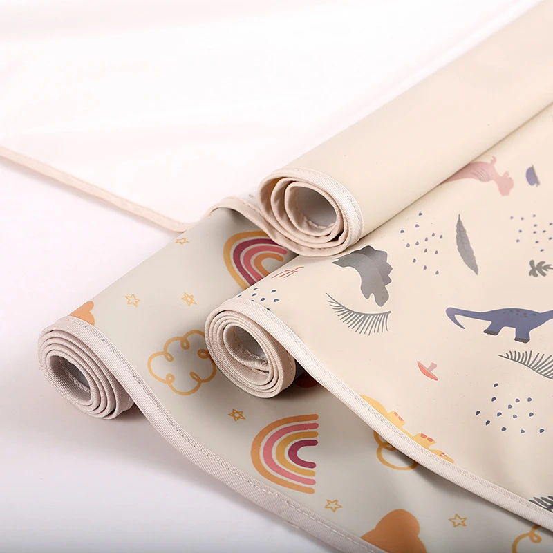 Baby Diaper Mat Soft PU Waterproof Washable Reusable Newborn Urine Pad Changing Pad Liners Picnic Travel Mats