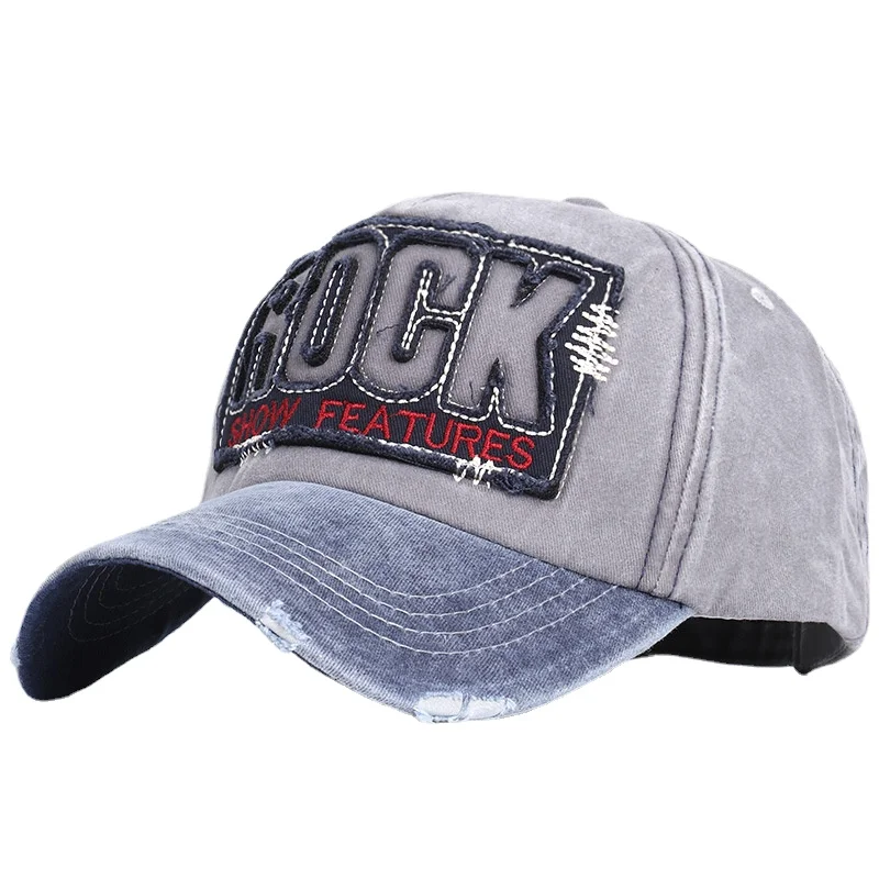 

Men Women Letter Embroidery Baseball Caps Washed Cotton Hip Hop Snapback Cap Vintage Unisex Outdoor Sport Sun Dad Hats