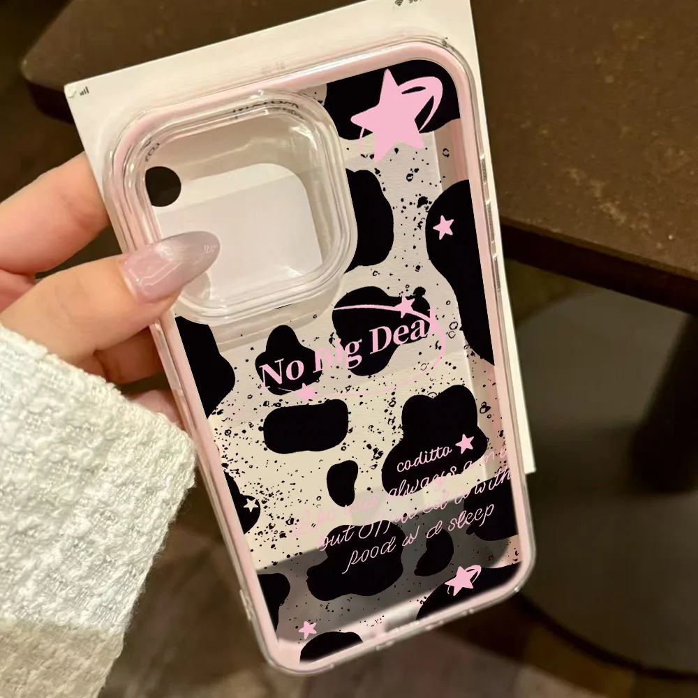 Peach Blossoms Transparent TPU Phone Case Cover