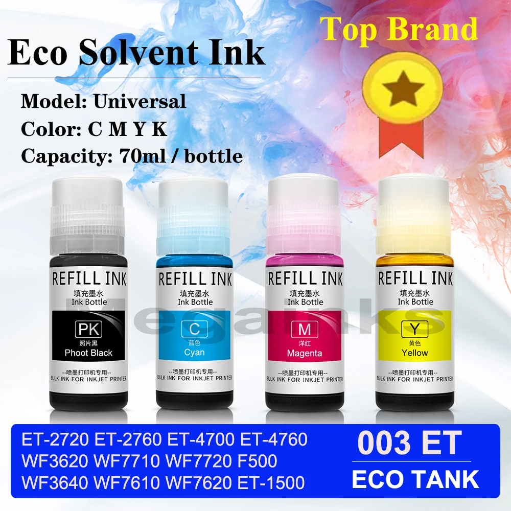 T522 522 Bouteilles De Recharge D'Encre De Rechange Pour Ecotank Et-2760 Et-4760 Et-2750 Et-2720
