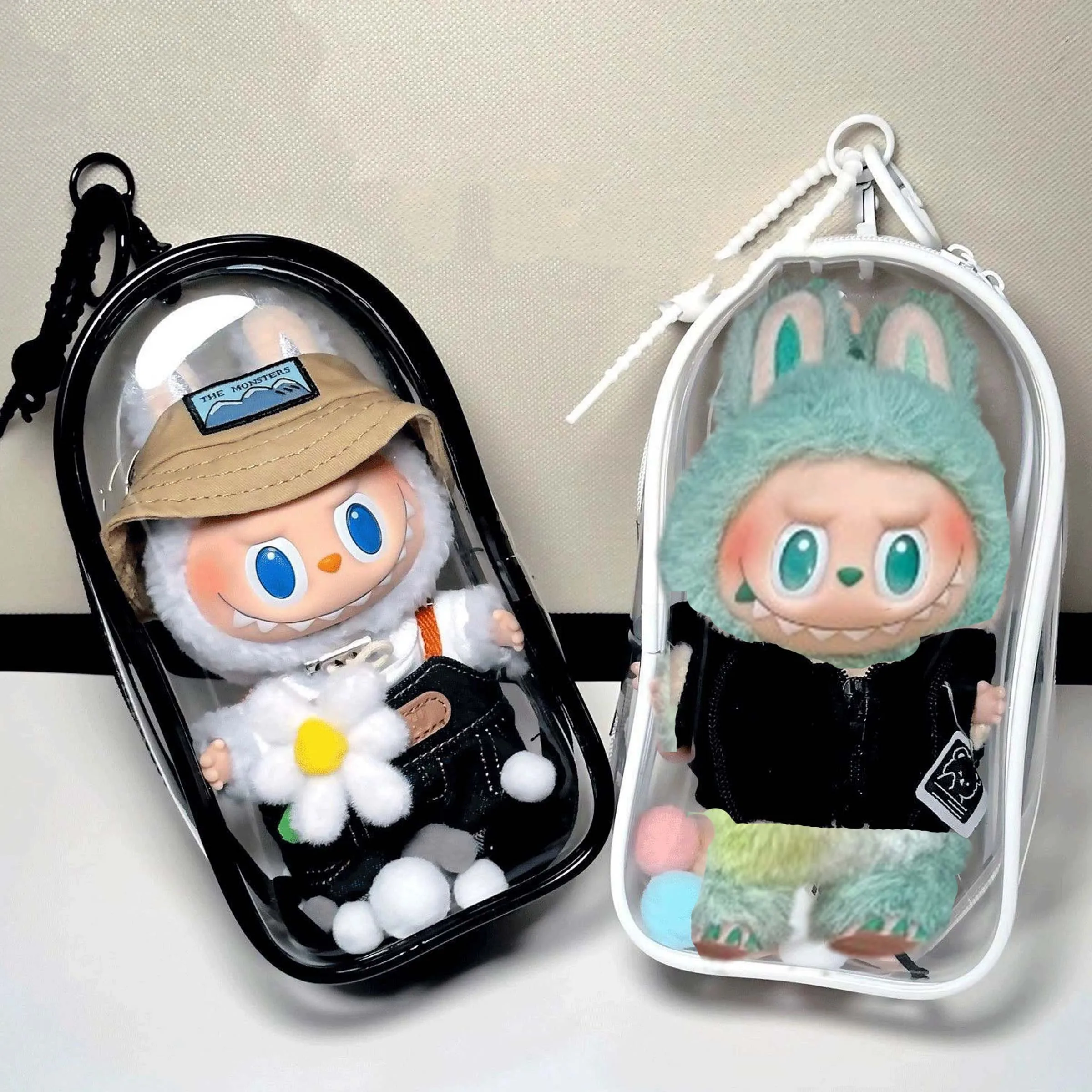 Vibrant Clear Protective Organizer Box with Keychain