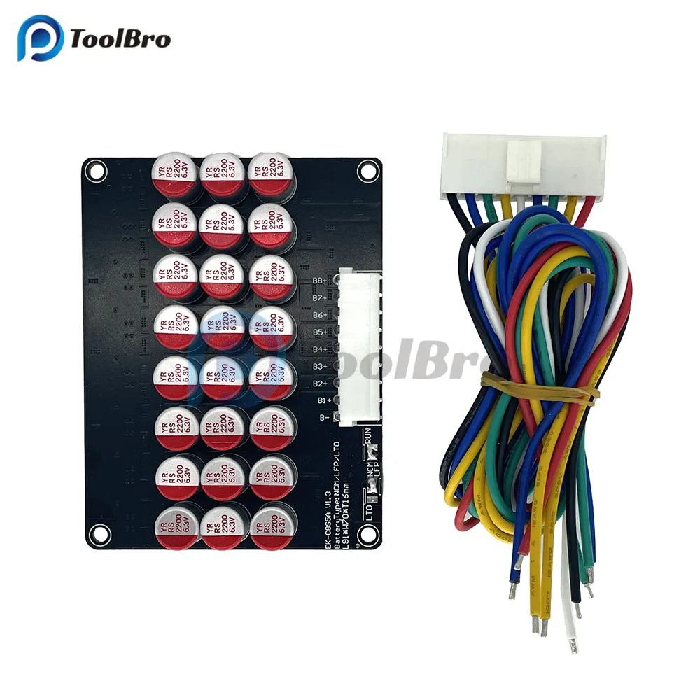 

8S BMS NCM LFP Li-ion Lipo Lifepo4 LTO литиевая батарея Активный балансировщик Эквалайзер аккумуляторных элементов для электрического велосипеда-скутера