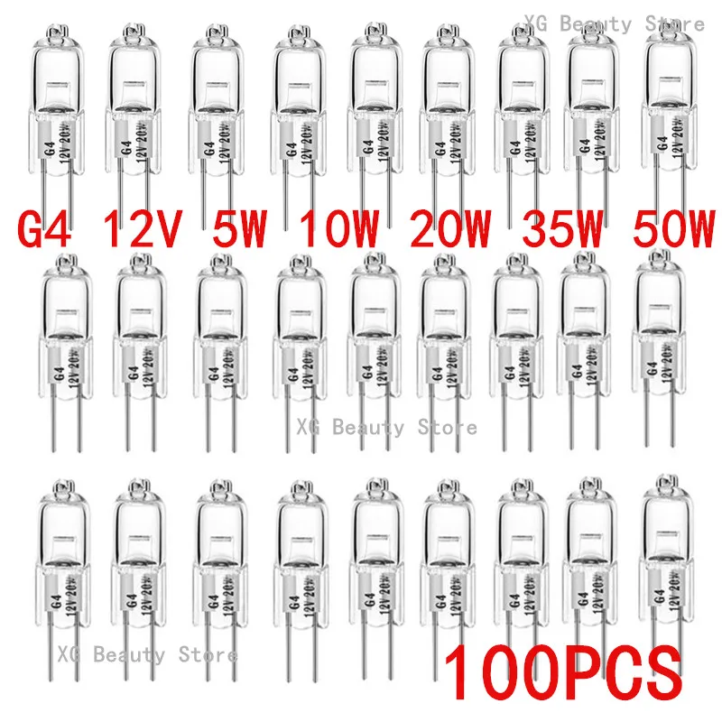 Eco Halogen G4 LED Lamp Bulbs 12V Capsule Inserted Beads Crystal Light Bulbs 5W 10W 20W 35W 50W Pack of 5/10/100PCS