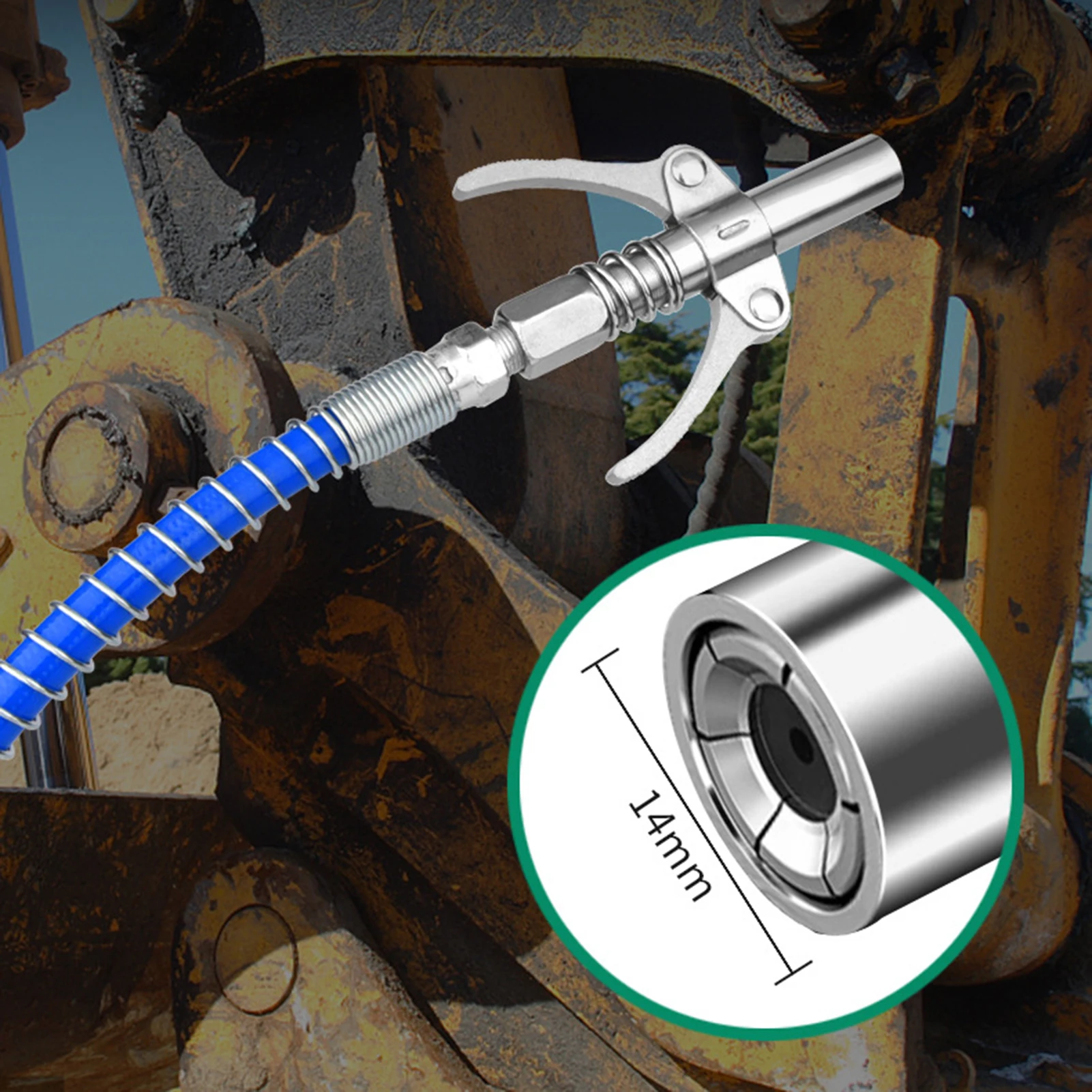 Quick Lock Grease Gun Coupler Tips Double Handle Locking Pliers Grease Machine Nozzle Suitable for Automobiles Ships UD88