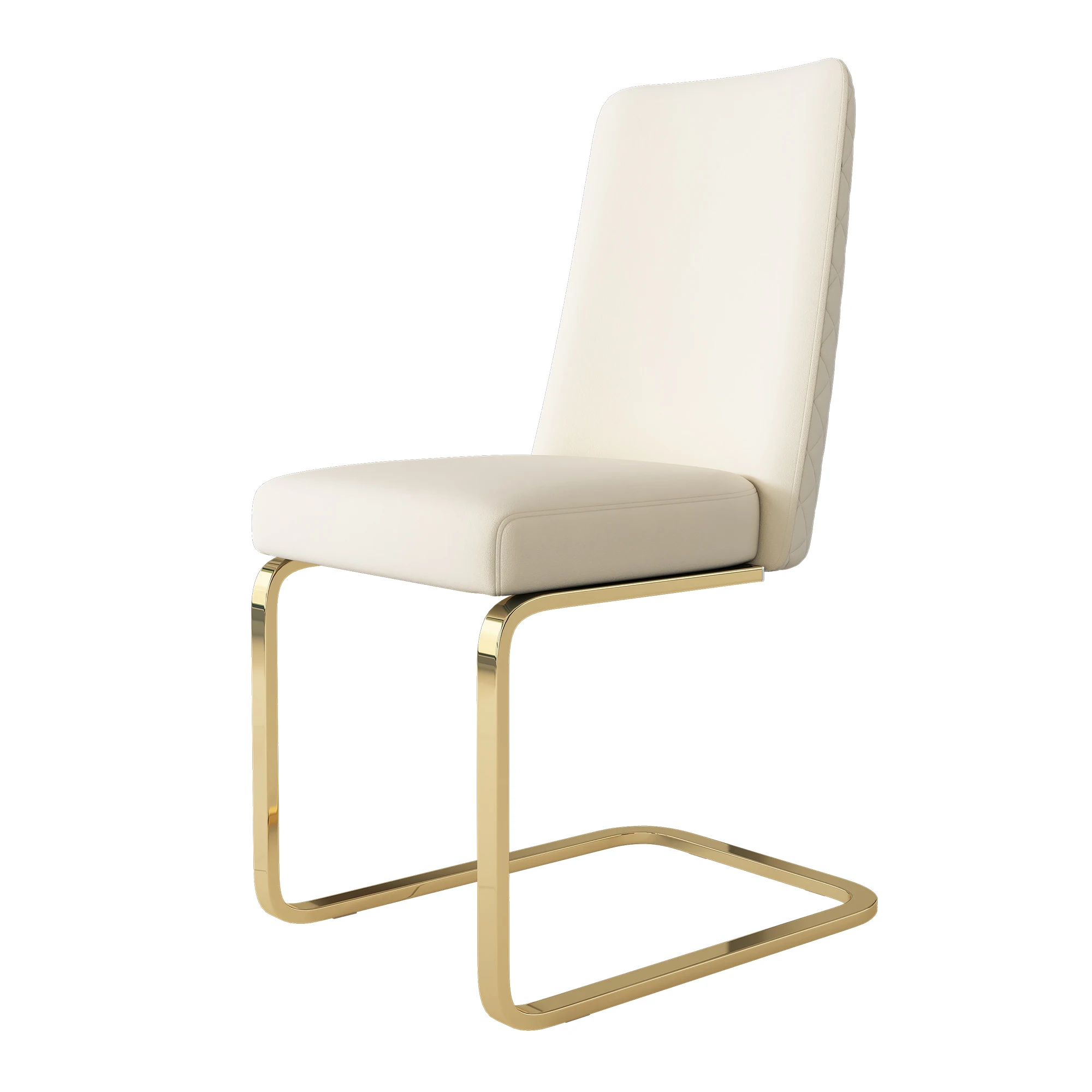 Samt-Esszimmerstuhl, luxuriös, Wohnzimmer, Schlafzimmer, Lounge-Sessel, Diamant-Rückenlehne, mit goldfarbenem Metall – Detail 11