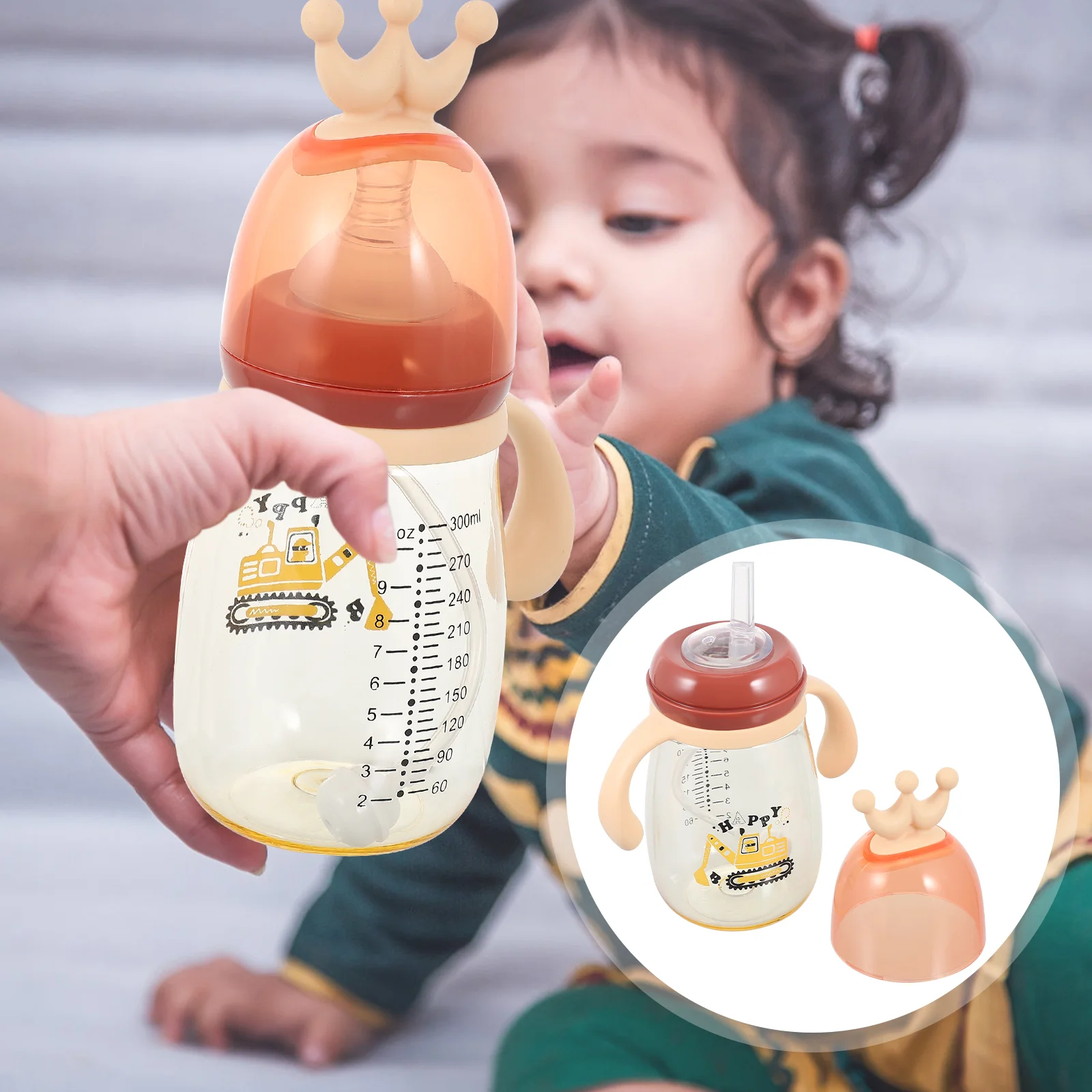 

Детская бутылка для воды, бутылочки для кормления для младенцев, чашка с соломинкой для малышей