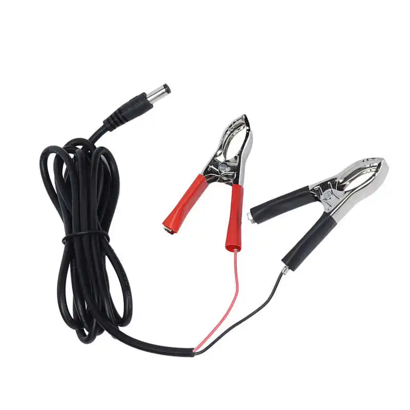 

1.5m 12V-24V Universal Battery Crocodile Clip Cable DC Power Plug Male Connector Alligator Clamp Wire for LED Light/DVD/Charger