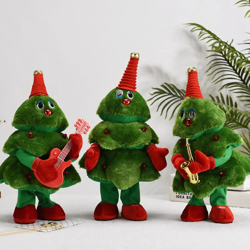 Christmas Electric Plush Toys Gifts Kids Singing Funny Dancing Creative Electric Toy Snowman Xmas Theme Twisting Plush Doll