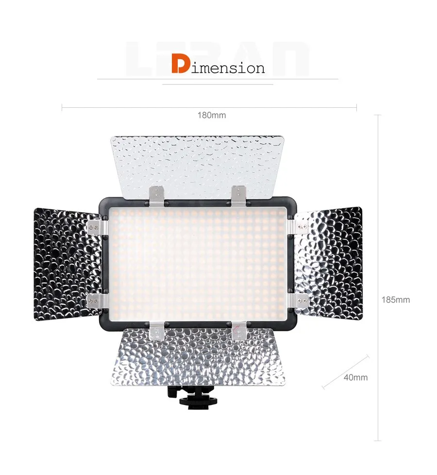 Description Picture 4 of itemGodox LED308C II LED308 3300K-5600K LED Video Light Lamp for DV Camcorder Camera+NP770 4400Ahm Battery & Charger