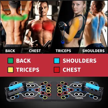 Push Up Support Board, Multifunctional Exercise Chest and Abdominal Muscles, Household Men's and Women's Training Board Fitness 6