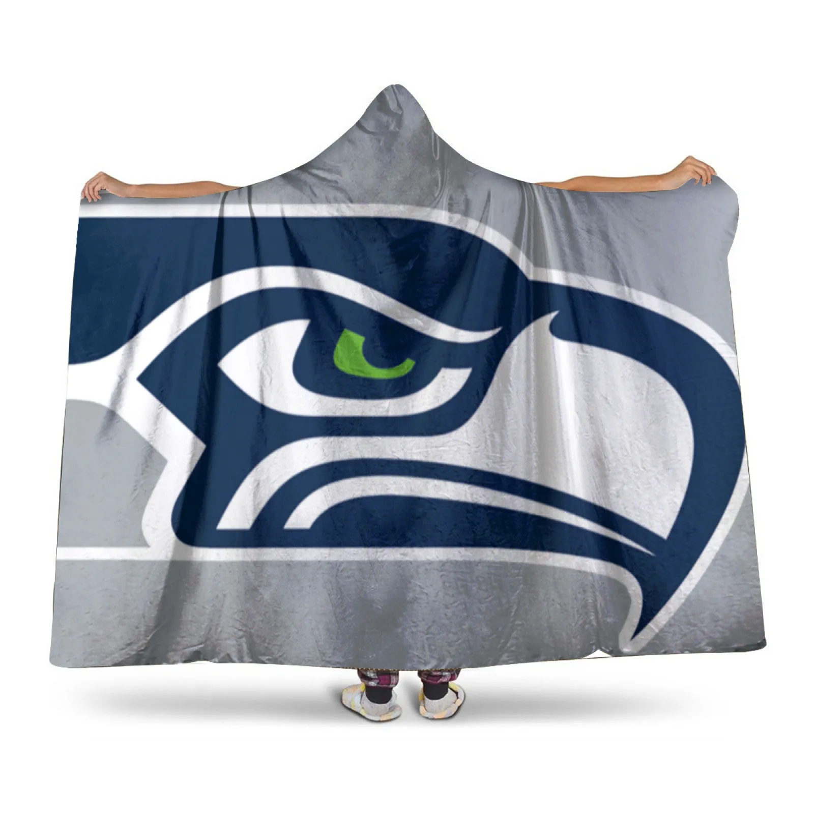 

Seattle Seahawks-themed Sherpa Hat blanket, Personalized Fleece BlanketFather's Day, Mother's Day, Couple's Christmas Gift