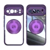 Transparent Acrylic Phone Case for Google Pixel 9 Pro XL 8 A Pro with Magnetic Bracket TPU Shockproof Camera Protection Cover 2