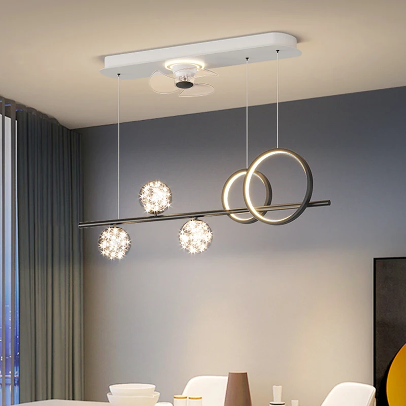 

Led lamp Ceiling fans with light home living room decoration vintage Pendant Ceiling lamps dining dine room indoor lighting