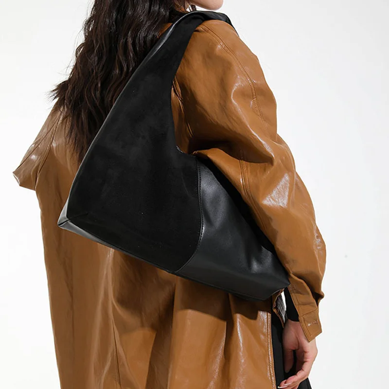 High-End Luxury Design Leather Women's Hobo Bag Popular Elegant Commuter Totes Daily Vintage Trendy Shoulder Bag​